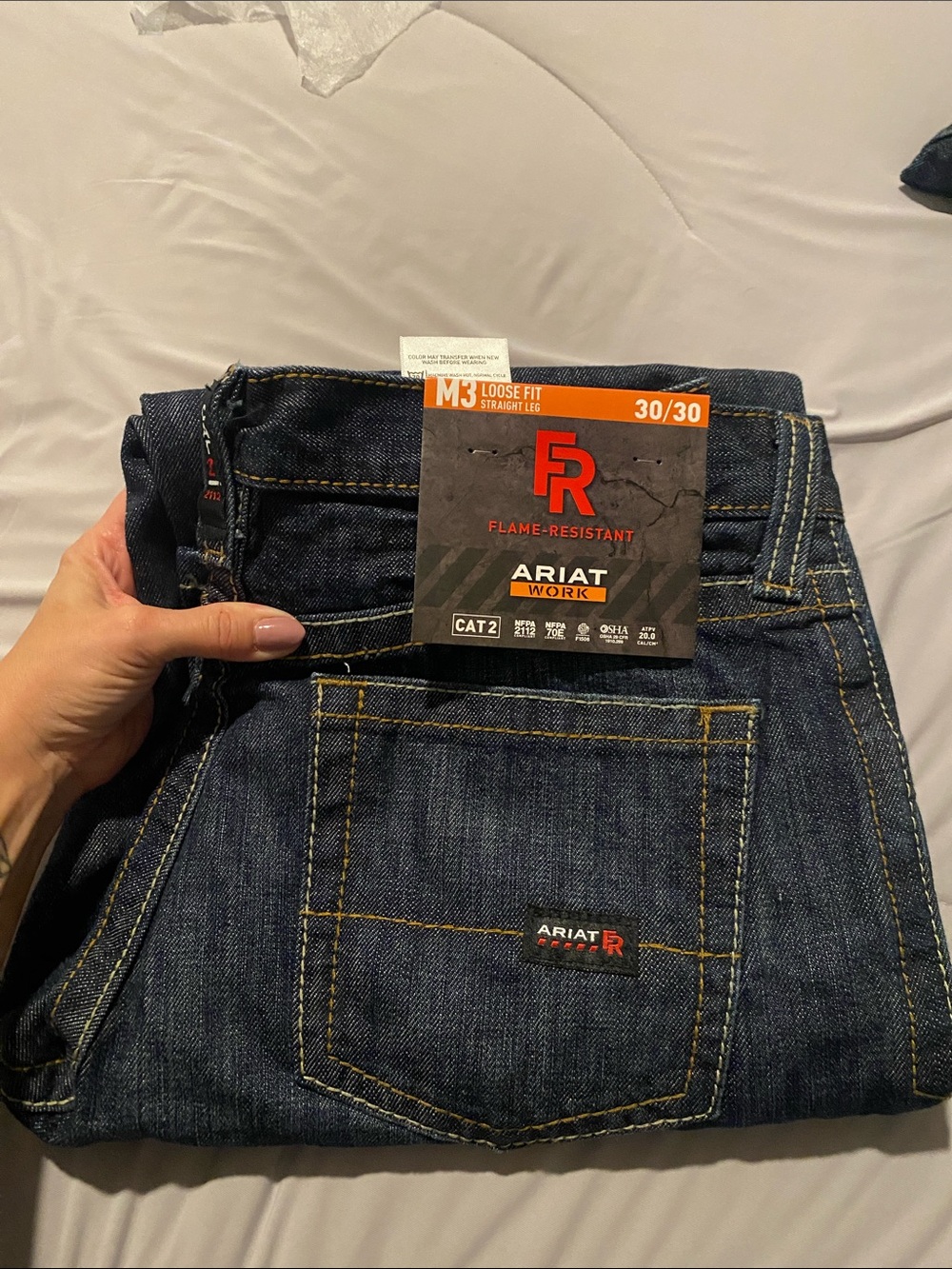 Ariat Men's Relaxed Fit Flame-Resistant Jeans - Dark Indigo